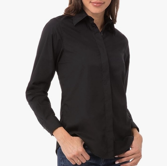*NWT Chef Works Women's Basic Dress Shirt 2x. - Picture 1 of 7